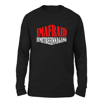 Imafraid Jumitbeeinnagang Men/Unisex Drop Shoulder Sweatshirt in Black color